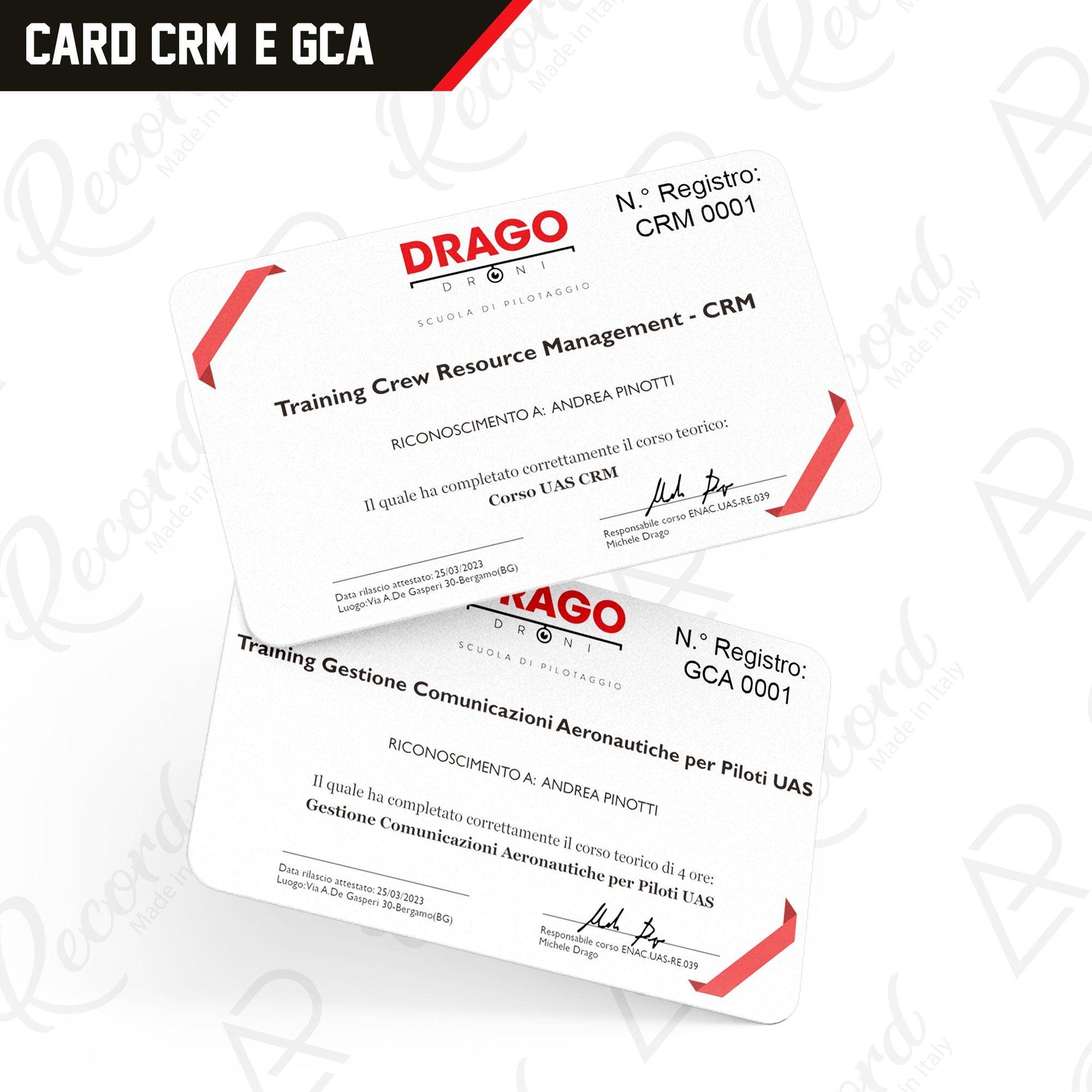 CARD CRM E GESTIONE COMUNICAZIONI AERONAUTICHE - Andrea Pinotti Official