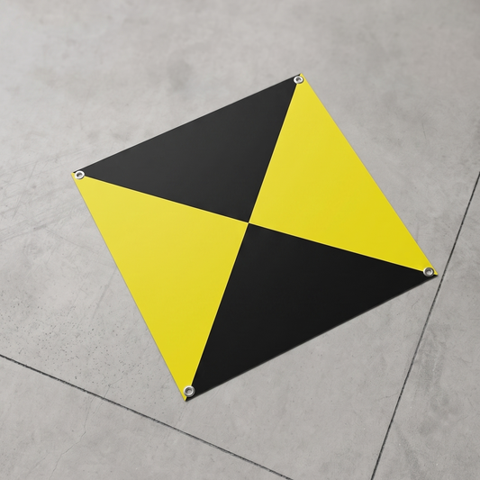 Target GCP 60x60cm in PVC per Rilievi Fotogrammetrici