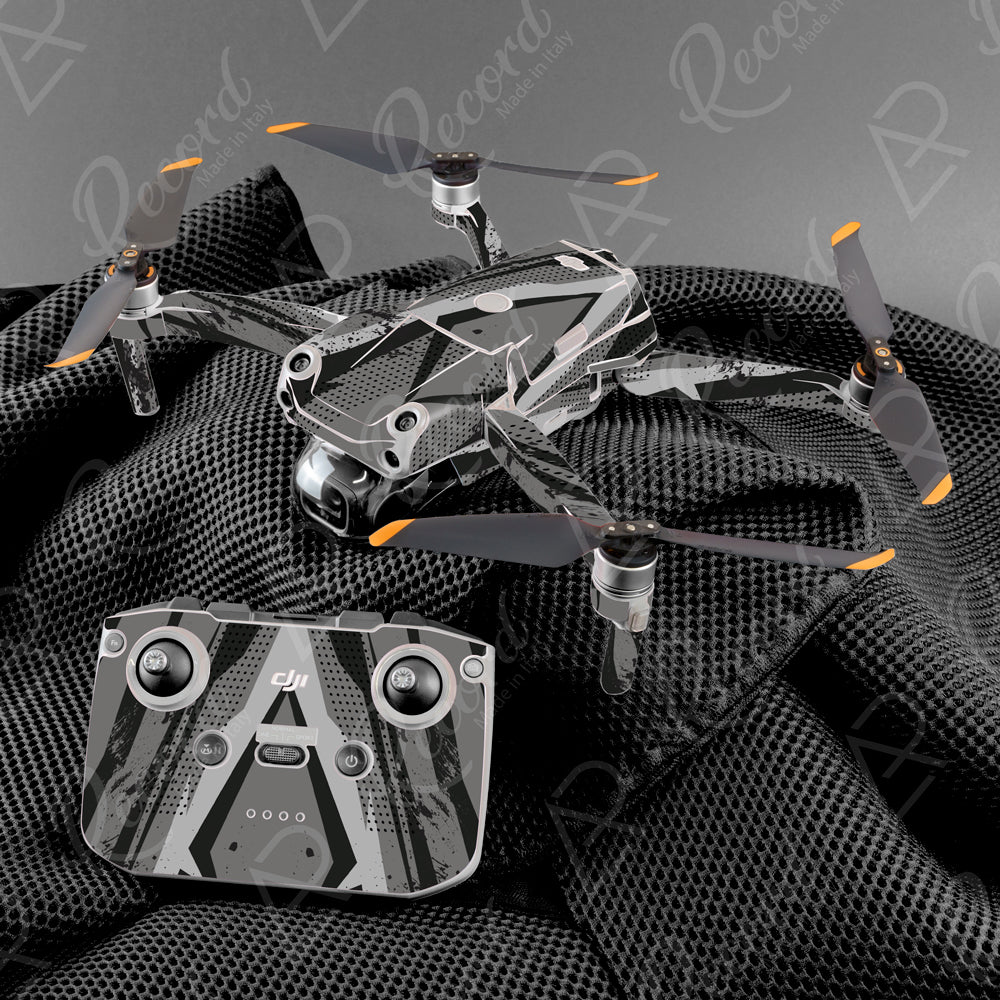 SKIN SERIE AIR 2 AIR 2S - ABSTRACT GREY - Andrea Pinotti Official