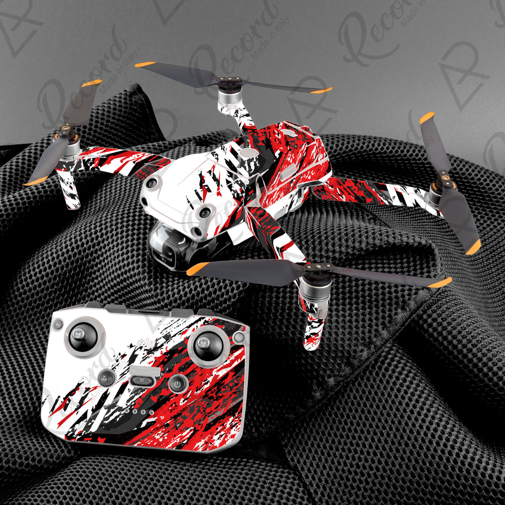 SKIN SERIE AIR 2 AIR 2S - ABSTRACT RED - Andrea Pinotti Official
