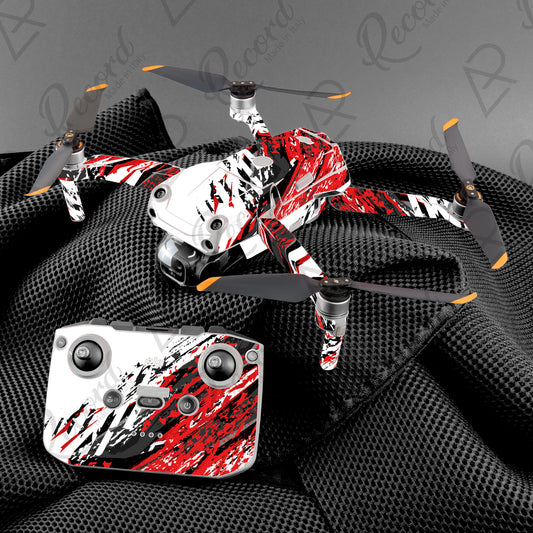 SKIN SERIE AIR 2 AIR 2S - ABSTRACT RED - Andrea Pinotti Official