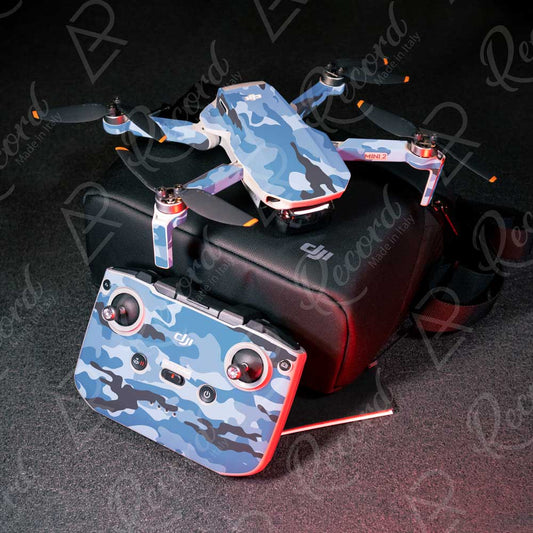 SKIN SERIE MAVIC MINI 1|2|3 PRO MIMETICO BLU - Andrea Pinotti Official